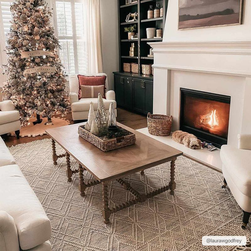 Hauteloom Rectangle Area Rug   Ivory