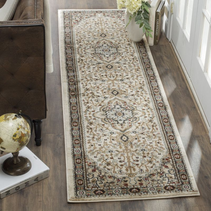 Lyndhurst LNH338 Power Loomed Runner Rug - Cream/Beige - 2'3"x8' - Safavieh.