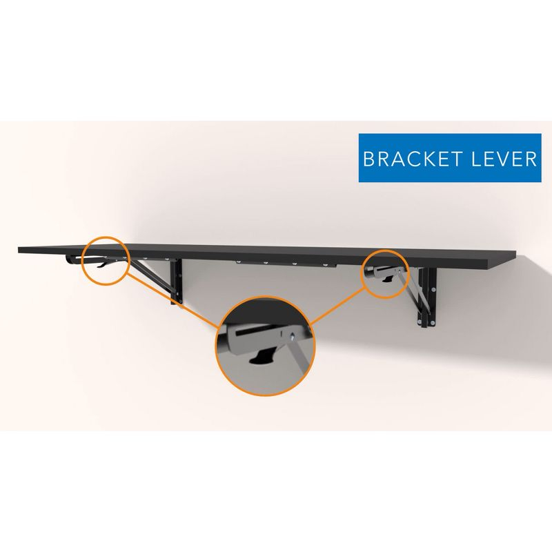 Mount-It! Heavy Duty Drop Down Table, Wall Mounted Drop Leaf Tables, Collapsible, Folding Workbench for Home Office, Laundry Room, Garage, Basement