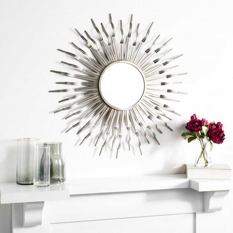 Naya Sunburst Mirror - Gunmetal  - Safavieh
