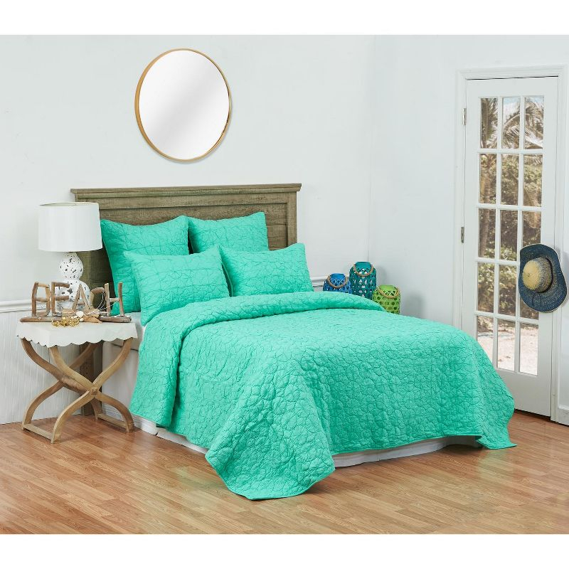 C&F Home 20" x 26" Mara Seafoam Cotton Standard Sham - Machine Washable