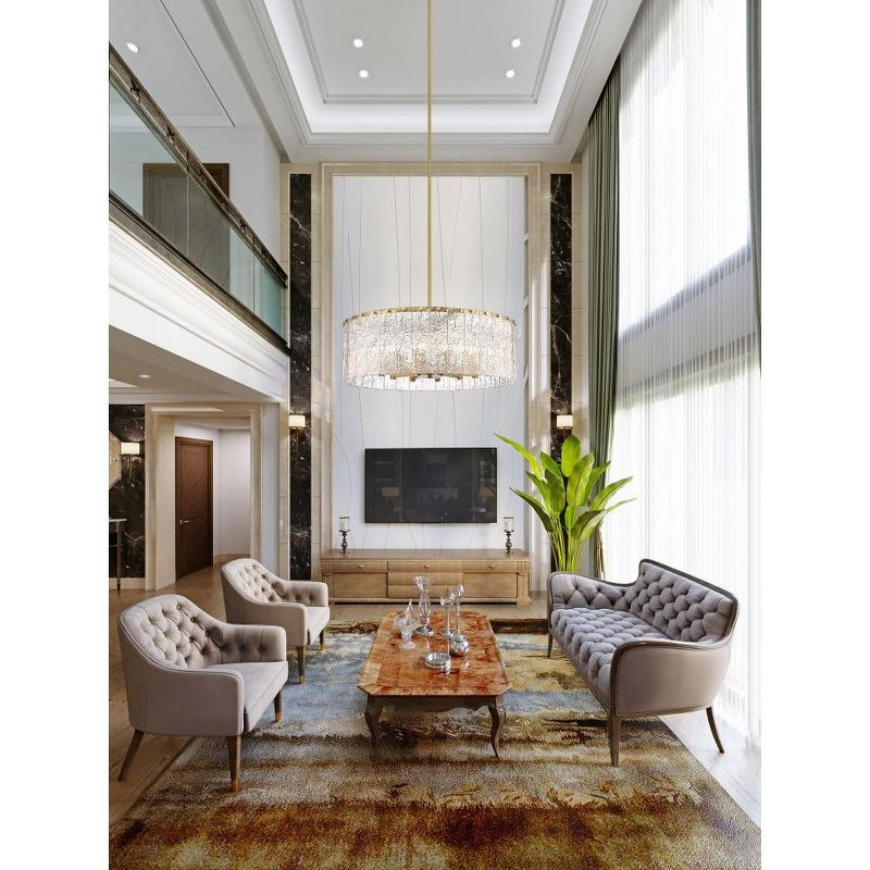 Z-Lite Glacier 12 - Light Chandelier in  Modern Gold