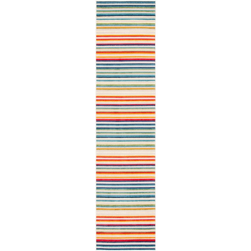 Cabana CBN323 Loomed Indoor Runner Rug - Ivory/Green - 2'2"x9' - Safavieh