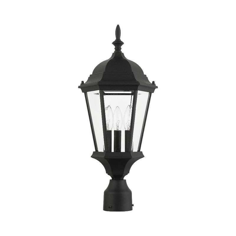 Livex Lighting Hamilton 3 - Light Post Light in  Textured Black
