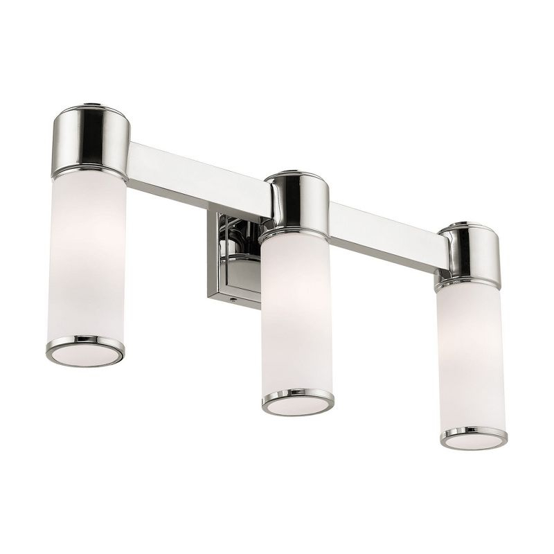 Livex Lighting Weston 3 - Light Vanity in  Polished Nickel