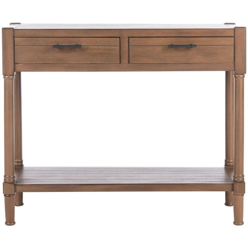 Filbert 2 Drawer Console Table - CNS5716C - Brown - Safavieh