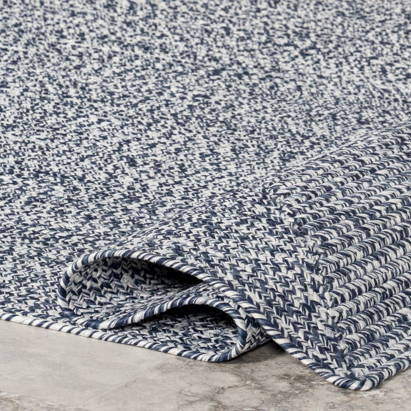 nuLOOM Wynn Braided Indoor/Outdoor Area Rug, Runner 2' 6" x 6', Light Blue