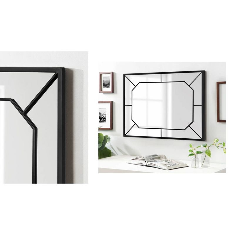 Kate and Laurel Ardithe Rectangle Metal Decorative Mirror, 24x30, Gold