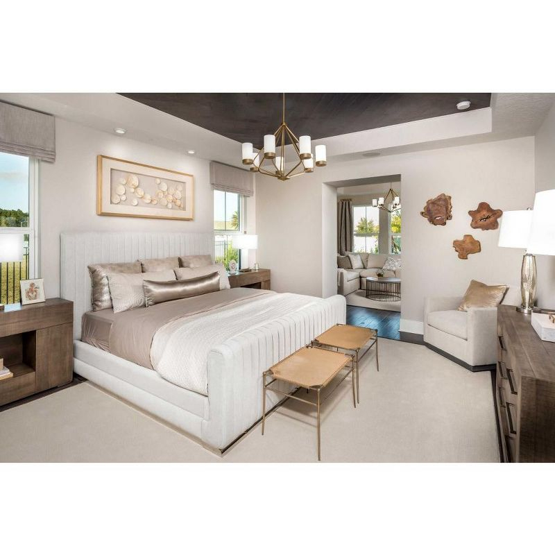 Progress Lighting Elevate 5-Light Chandelier, Polished Chrome, Glass Shades