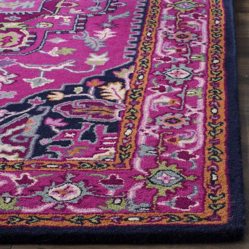 Bellagio BLG541 Hand Tufted Accent Rug - Pink/Navy - 3'x5' - Safavieh.