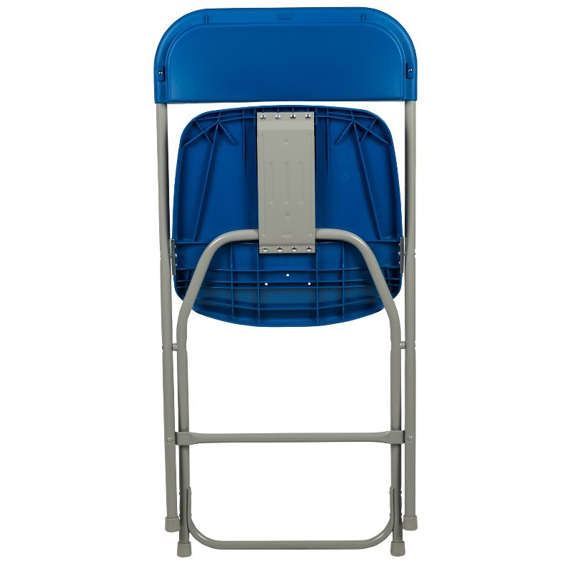 Flash Furniture Hercules Series Plastic Folding Chair Blue - 2 Pack 650LB Weight Capacity Comfortable Event Chair-Lightweight Folding Chair