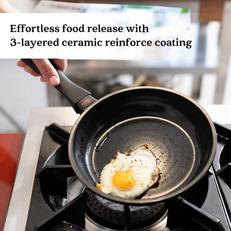 Alva Energy Ceramic Nonstick Frying Pan 8" & 9.5" Scratch Resistant, Healthy Cooking Pan, Non Toxic, Compatible with All Stovetops & Induction Safe