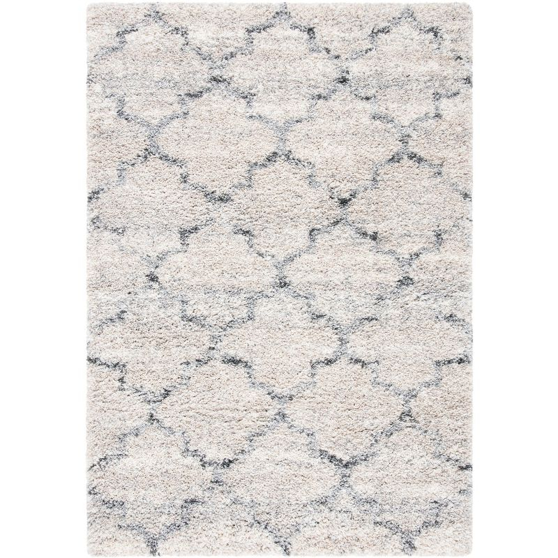 Fontana Shag FNT888 Power Loomed Accent Rug - Grey/Ivory - 2'3"x4' - Safavieh.