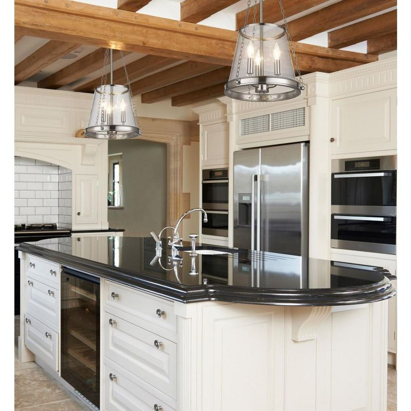 Z-Lite Prescott 3 - Light Pendant in  Polished Nickel