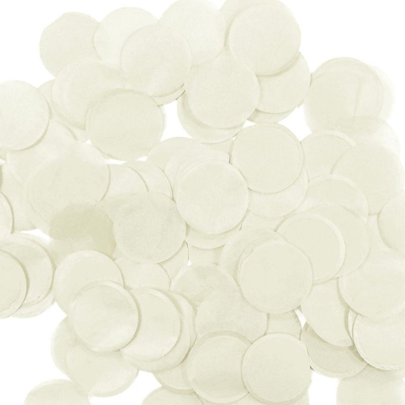 Wrapables 1" Round Tissue Confetti Party Decorations Champagne
