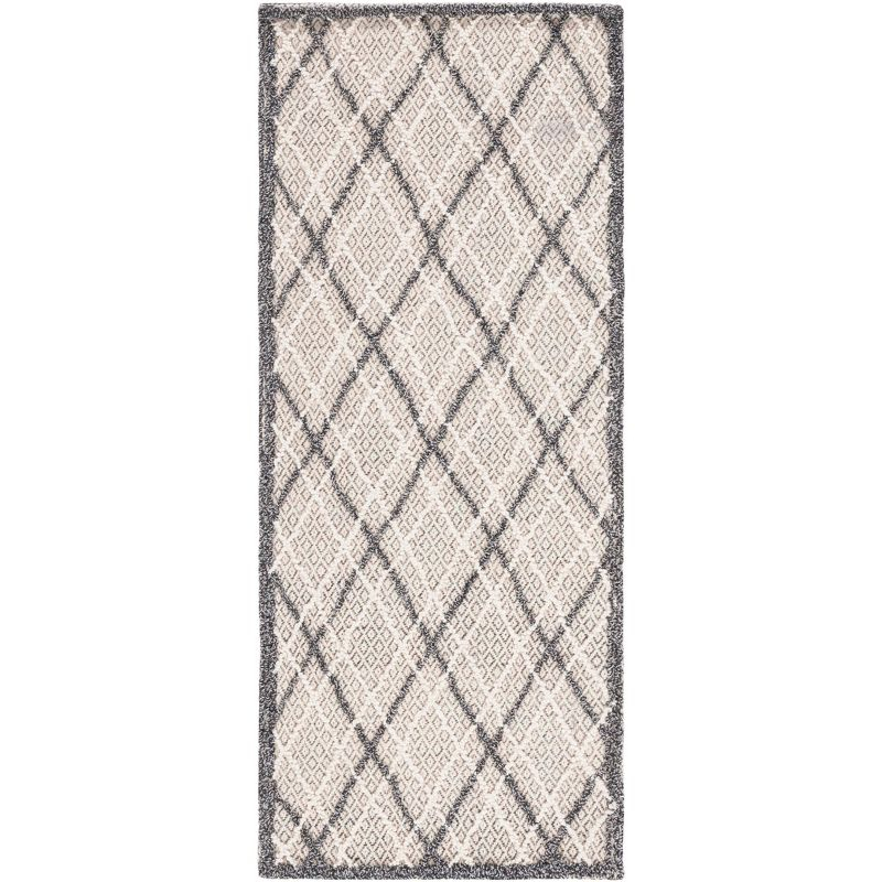 Trace TRC251 Hand Tufted Accent Rug - Dark Grey/Light Grey - 2'3"x4' - Safavieh.
