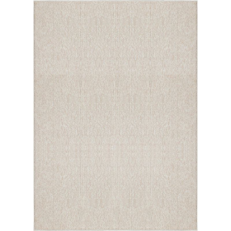 Nourison Textured Home Modern Indoor Rug Ivory Beige 3'11" x 5'11"