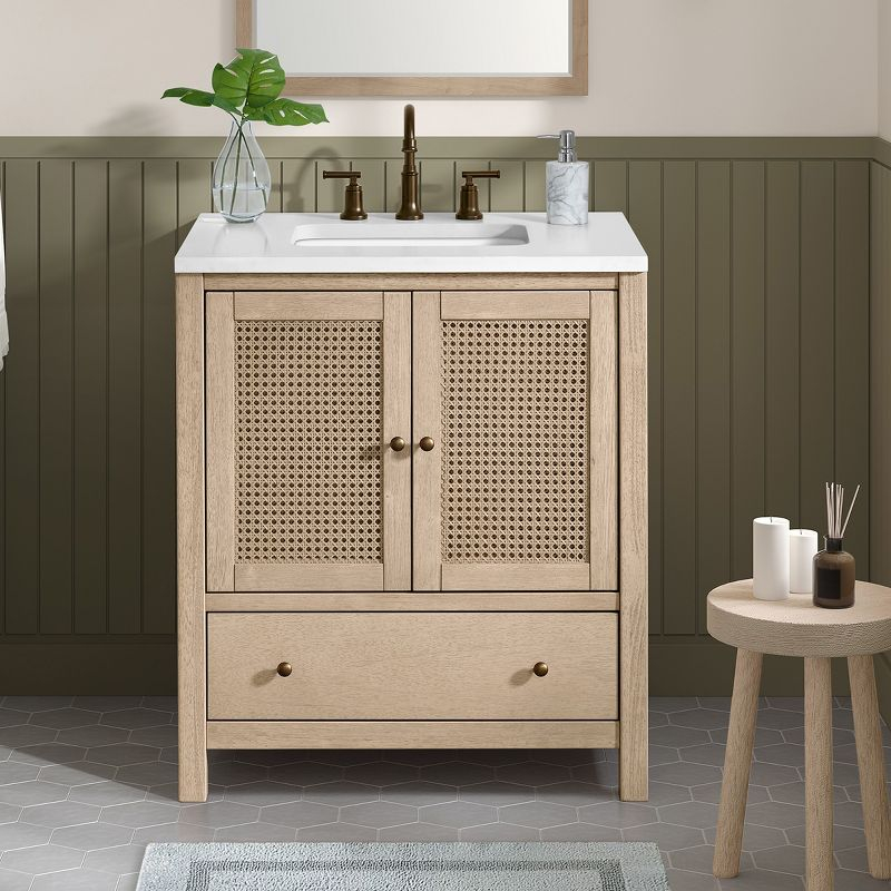 Alaterre Furniture Lucca 30in Bathroom Vanity