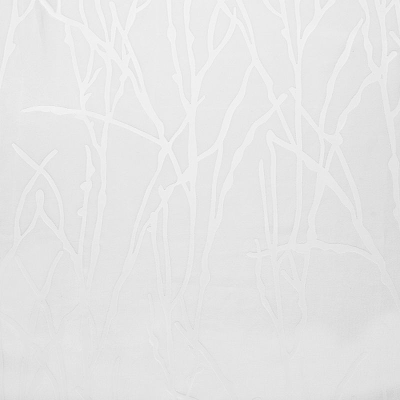 Set of 2 84"x52" Edinburgh Branch Sheer Burnout Grommet Top Window Curtain Panel White - Exclusive Home: Modern Botanical Design, Indoor Use