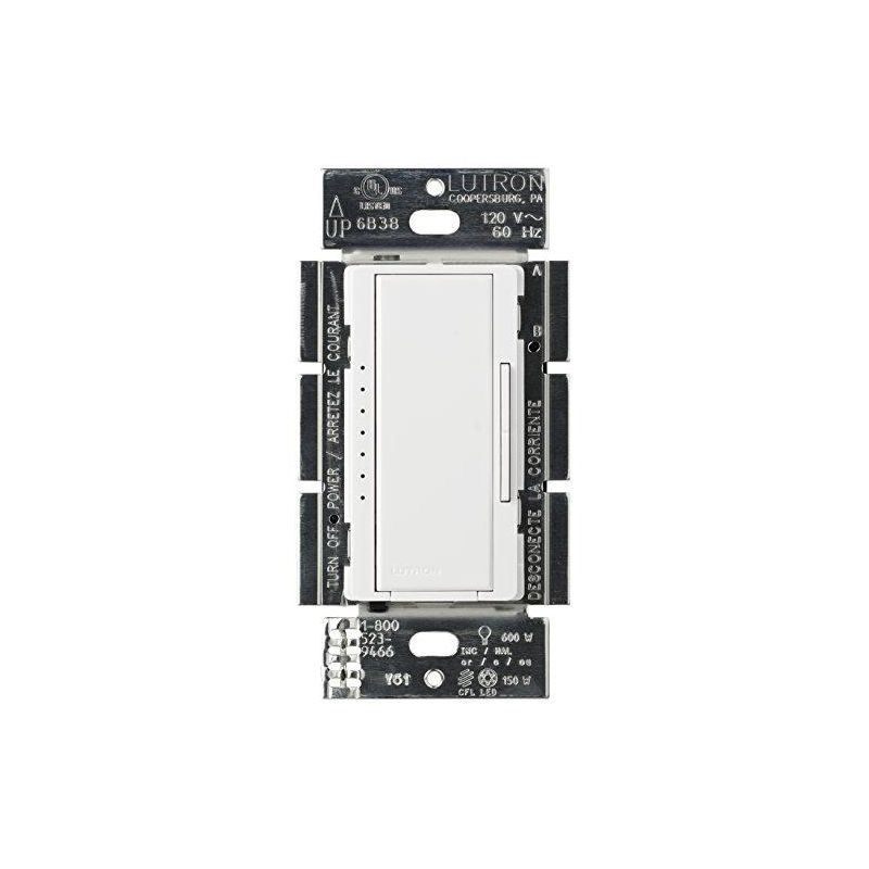 Lutron Maestro C.L Dimmer Switch for Dimmable LED, Halogen & Incandescent Bulbs, Single-Pole or Multi-Location, MACL-153M-WH
