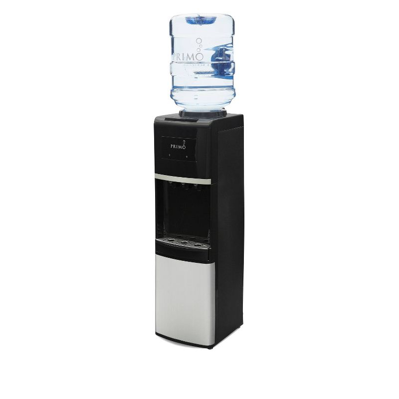 Primo Deluxe Freestanding Water Dispenser - Black: 5 Gallon Hot & Cold Water Cooler, Energy Star Certified, 500W