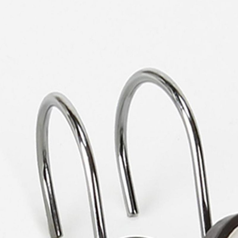 Saturday Knight Ltd "Otto" High Quality Fit & Ultra-Durable Shower Curtain Hooks Set of 12 - Multicolor