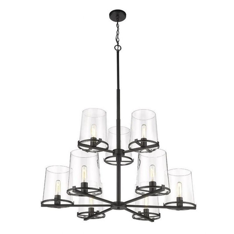 Z-Lite Callista 9 - Light Chandelier in  Matte Black