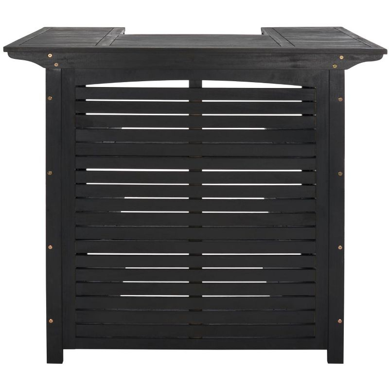 Monterey Patio Outdoor Bar Table - Black - Safavieh