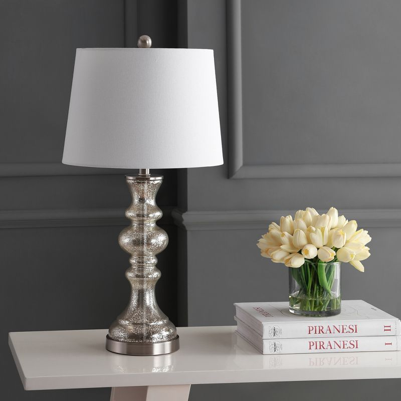 Jaiden Table Lamp - Silver/Ivory - Safavieh.
