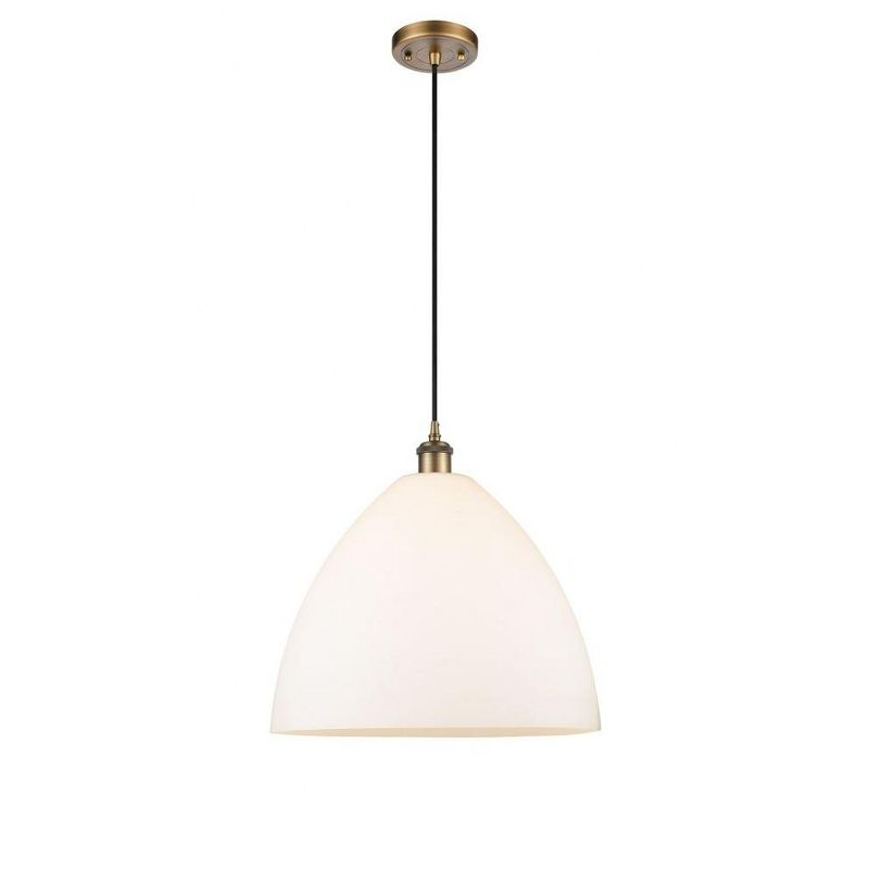 Innovations Lighting Bristol Glass 1 - Light Pendant in  Brushed Brass