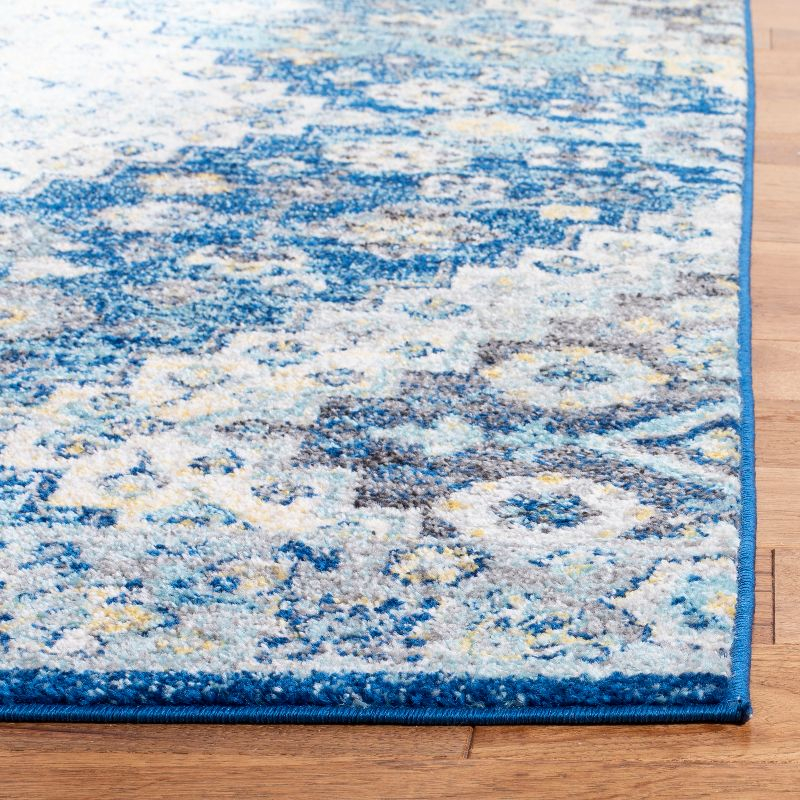 Madison MAD616 Power Loomed Area Rug - Navy/Creme - 6'7"x6'7" - Safavieh.
