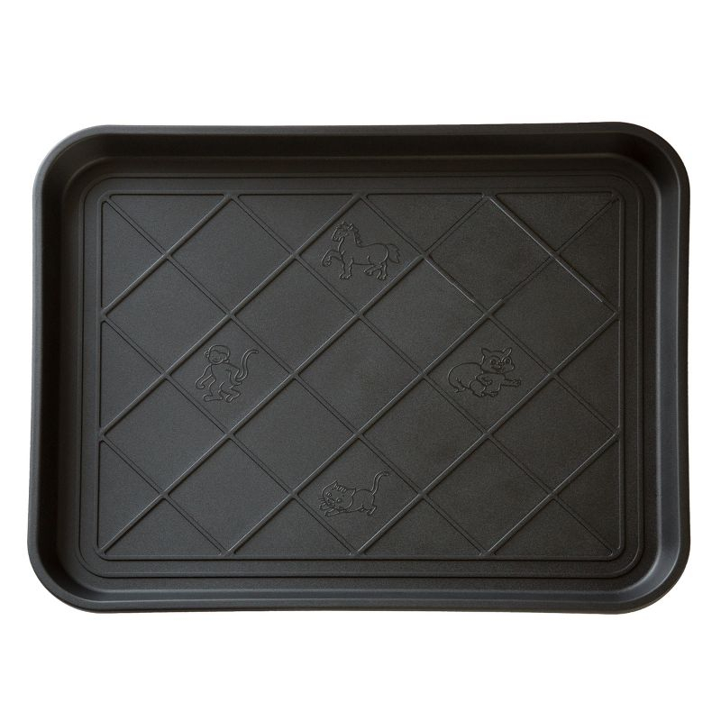 Fleming Supply Oversized All-Weather Rectangular Boot Tray - Black