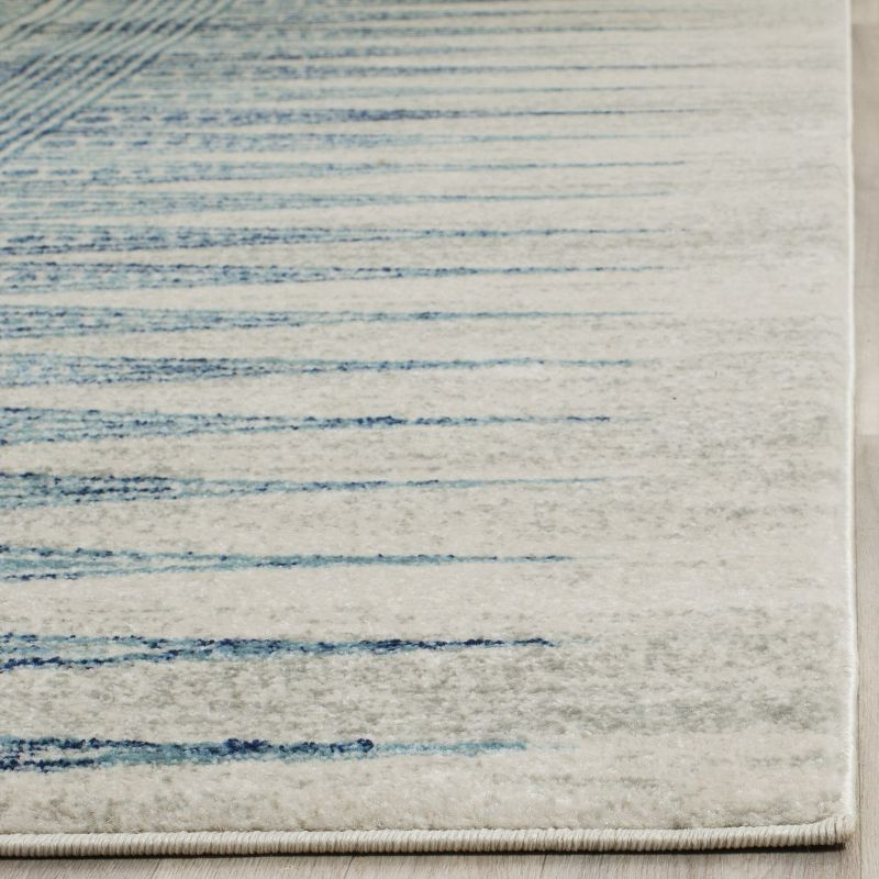 Evoke EVK226 Power Loomed Indoor Accent Rug - Ivory/Turquoise - 2'2"x4' - Safavieh