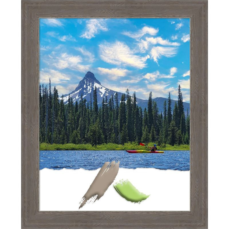 Amanti Art Alta Brown Grey Picture Frame Opening Size 22x28 in.