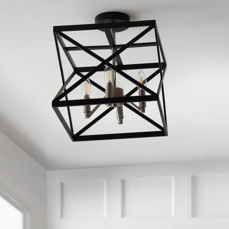 Matias Flush Mount - FLU4029 - Black - Safavieh