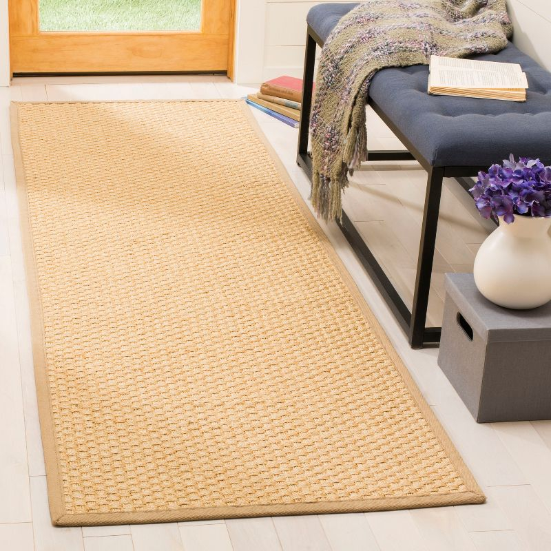 Natural Fiber NF156 Power Loomed Runner Rug - Natural/Beige - 2'6"x6' - Safavieh.
