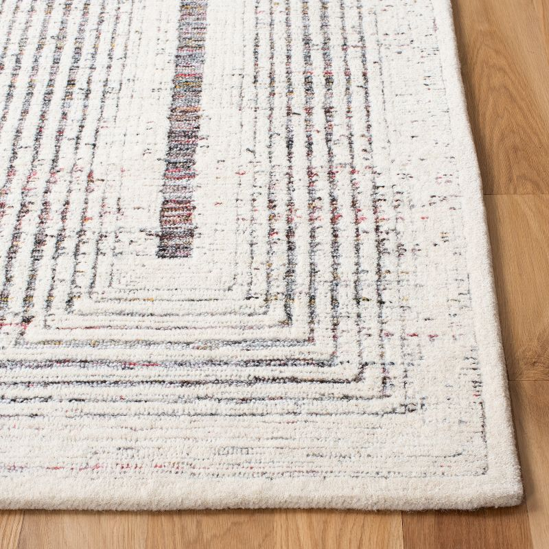 Metro MET991 Hand Tufted Indoor Area Rug - Red/Ivory - 4'x6' - Safavieh