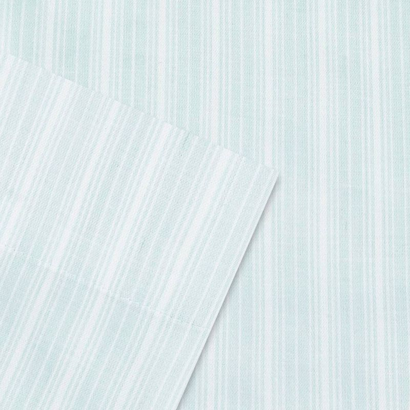 Full 300 Thread Count Printed Pattern Cotton Sheet Set Blue Hint - Laura Ashley