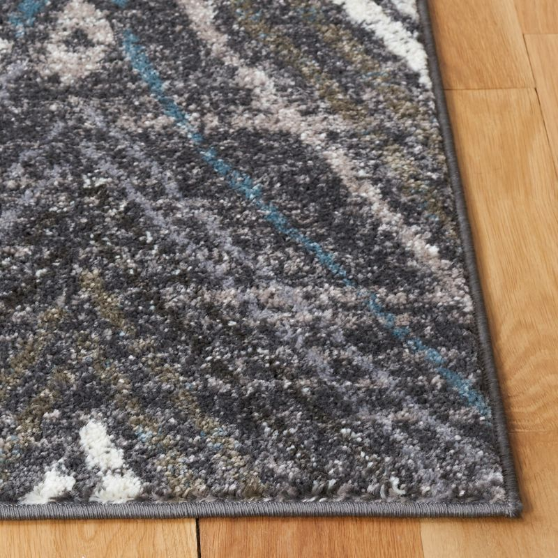 Amsterdam AMS110 Power Loomed Indoor Area Rug - Dark Grey/Grey - 8'x10' - Safavieh