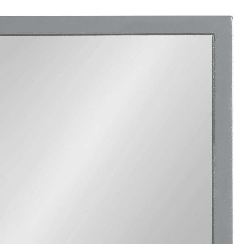 24" x 36" Travis Framed Decorative Wall Mirror Gray - Kate & Laurel All Things Decor