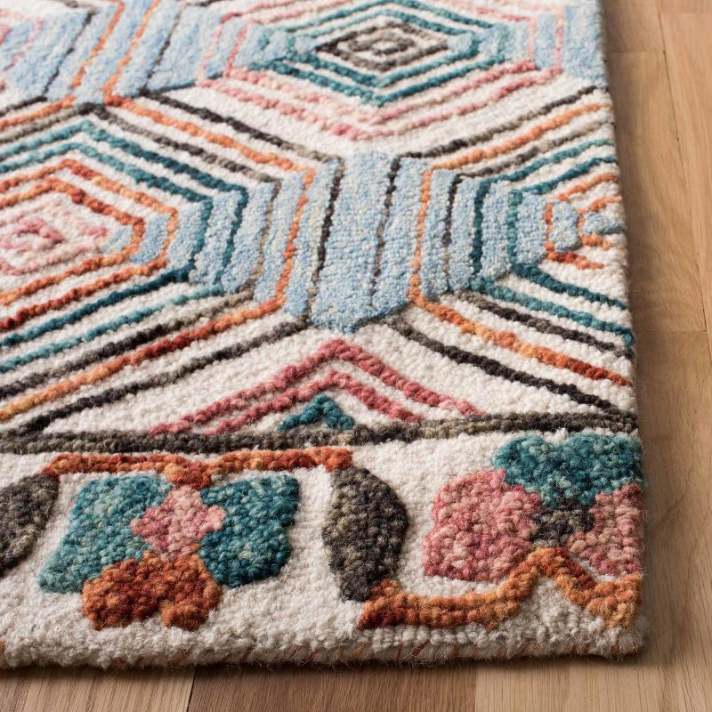 Trace TRC522 Hand Tufted Area Rug - Ivory/Light Blue - 4'x6' - Safavieh.