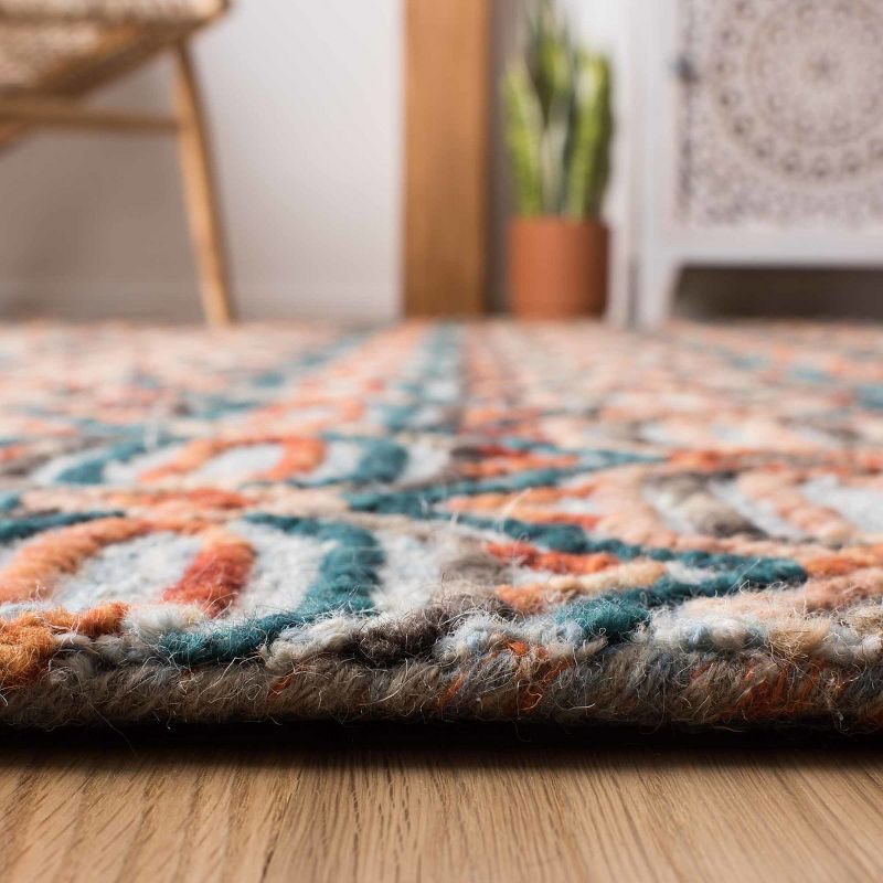 Trace TRC511 Hand Tufted Indoor Accent Rug - Light Blue/Blue - 4'x6' - Safavieh