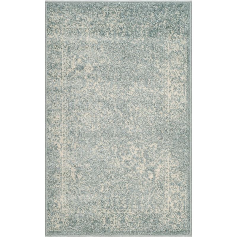Adirondack ADR109 Non-Shedding Power Loomed Indoor Accent Rug - Slate/Ivory - 2'6"x4' - Safavieh