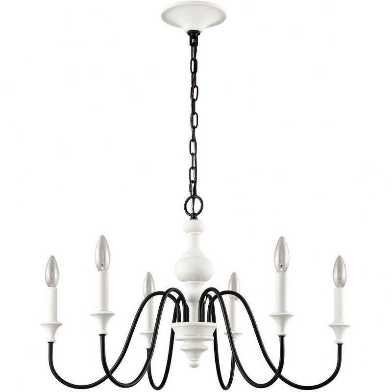 Elk Home Val De Loire 6 - Light Chandelier in  White