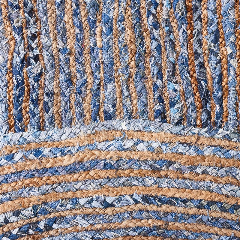 Cape Cod CAP202 Woven Indoor Accent Rug - Blue/Natural - 3'x5' Oval - Safavieh