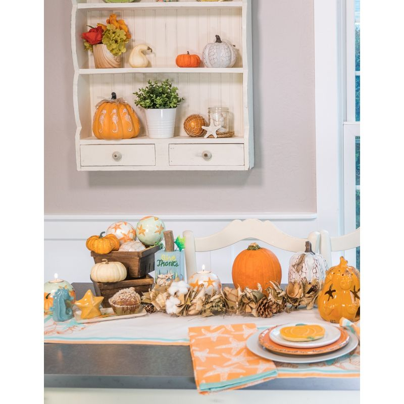 Beachcombers Give Thanks Coastal Thanksgiving Table Runner