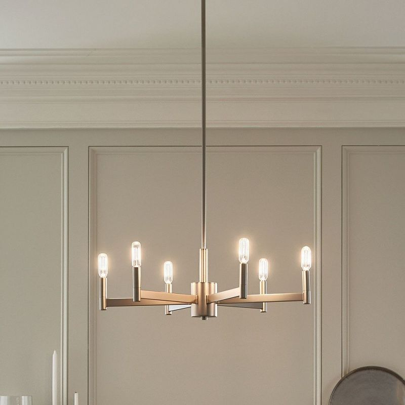 Kichler Lighting Erzo 6 - Light Chandelier in  Satin Nickel