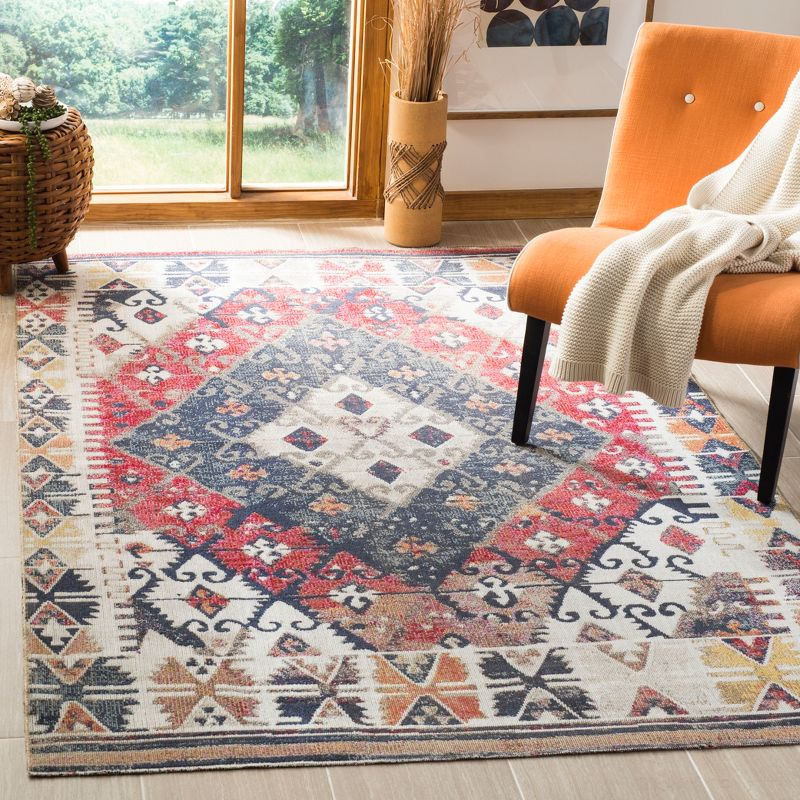 Montage MTG236 Power Loomed Indoor/Outdoor Area Rug - Rust/Multi - 8'x10' - Safavieh.