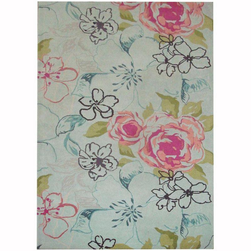 Wyndham WYD378 Hand Tufted Indoor Area Rug - Blue/Multi - 6'x9' - Safavieh.