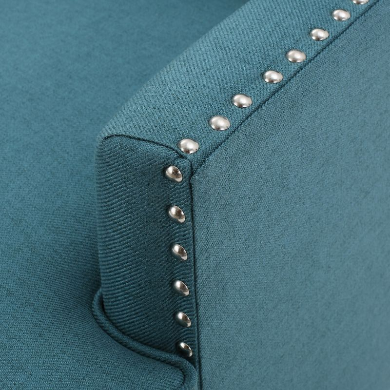 Tilla Club Chair: Studded Trim, Padded Seat, Christopher Knight Home - Ideal for Relaxation